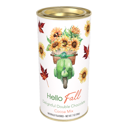 Hello Fall Delightful Double Chocolate Cocoa (7oz Round Tin)