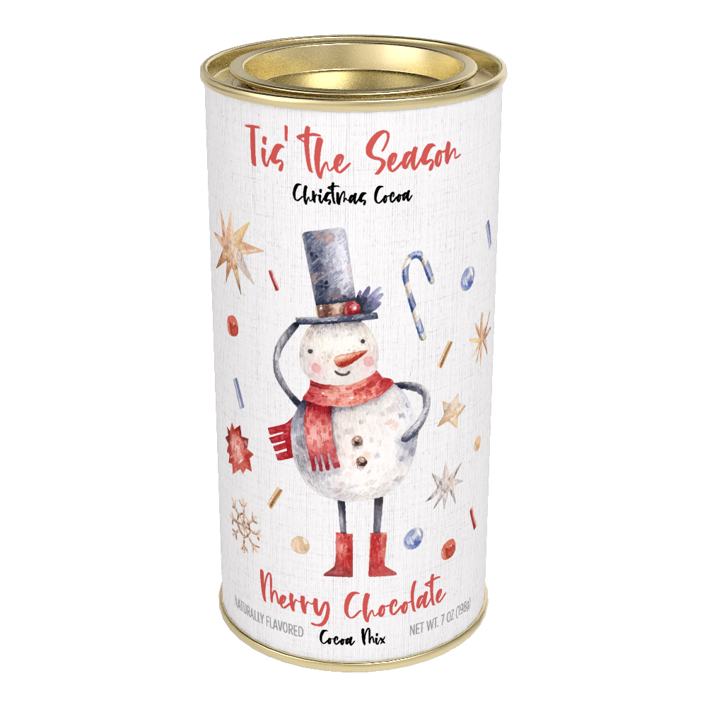 Tis' the Season Merry Chocolate Cocoa (7oz Round Tin)