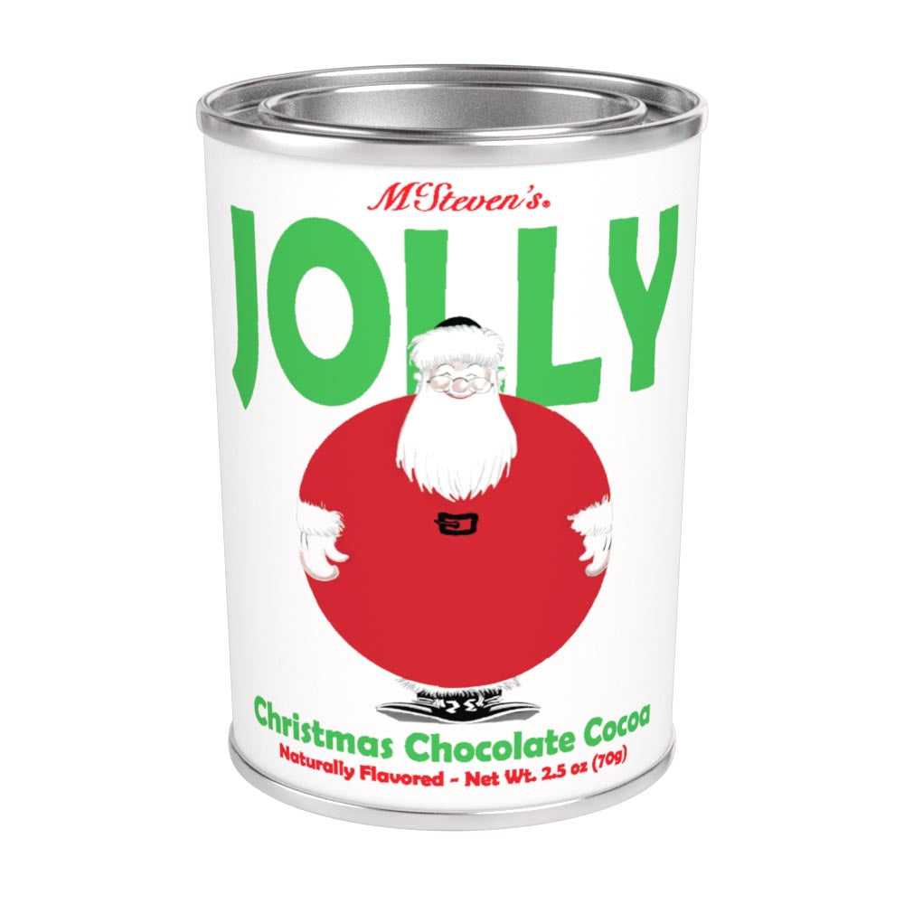 McSteven's Vintage Santa Jolly Christmas Chocolate Cocoa (2.5oz Oval Tin)