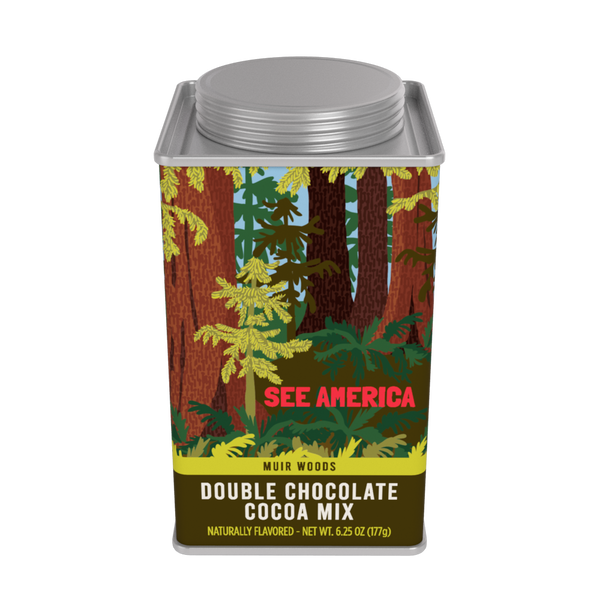 See America Muir Woods Double Chocolate Cocoa (6.25oz Square Tin)
