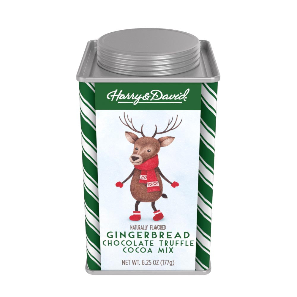 Harry & David® Holiday Gingerbread Chocolate Truffle Cocoa (6.25oz Square Tin)