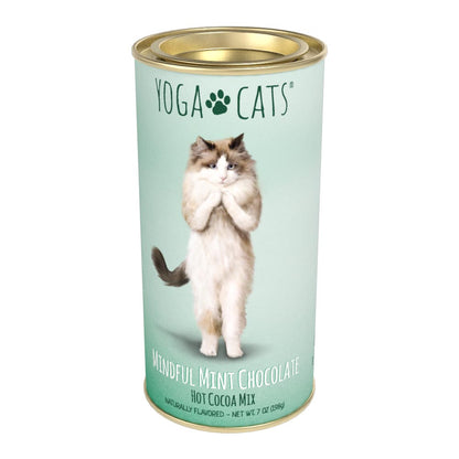 Yoga Cats® Mindful Mint Chocolate Cocoa (7oz Round Tin)