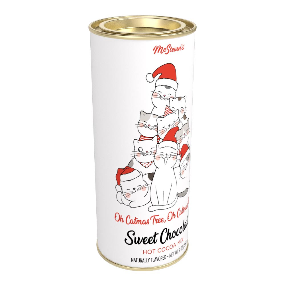 Oh Catmas Tree! Holiday Chocolate Cocoa (9oz Round Tin)