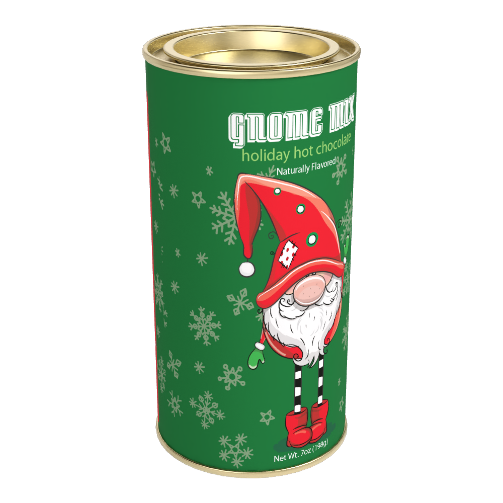 Holiday Gnome Mix Hot Chocolate  (7oz Round Tin)