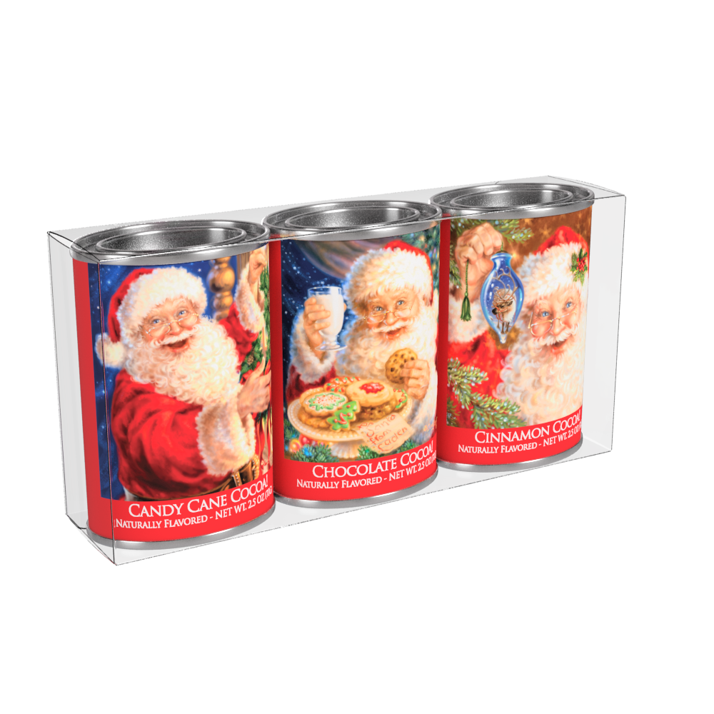 Dona Gelsinger® Santa Cocoa Gift Set (Three 2.5oz Tins)