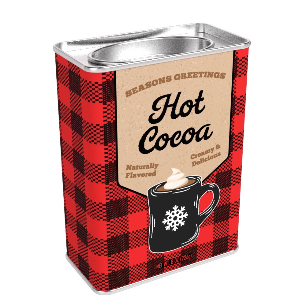 Winter Warmer Season's Greetings Hot Cocoa (8oz Rectangle Tin)