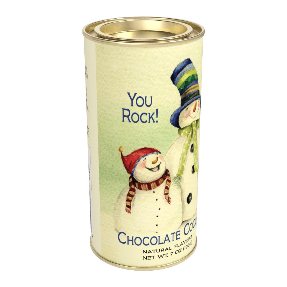 Snow Family "You Rock!" Chocolate Cocoa (7 oz Round Tin)