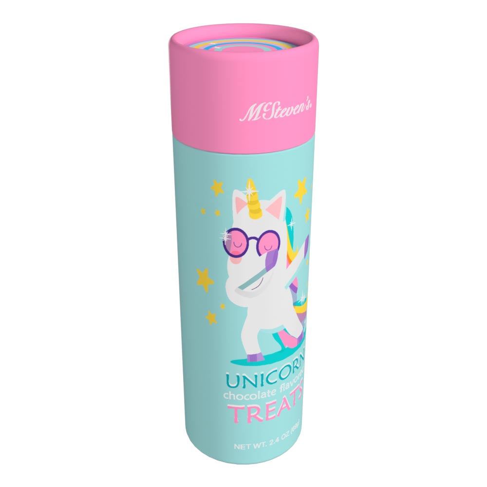 Unicorn Chocolate Candy Treat (2.4oz Round Tube)