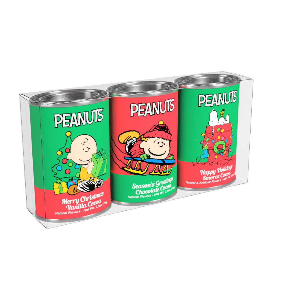 Peanuts® Christmas Cocoa Gift Set (Three 2.5oz Oval Tins)