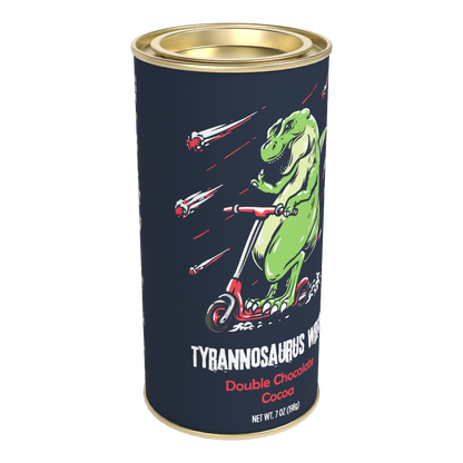 Tyrannosaurus Wreck Double Chocolate Cocoa (7oz Round Tin)