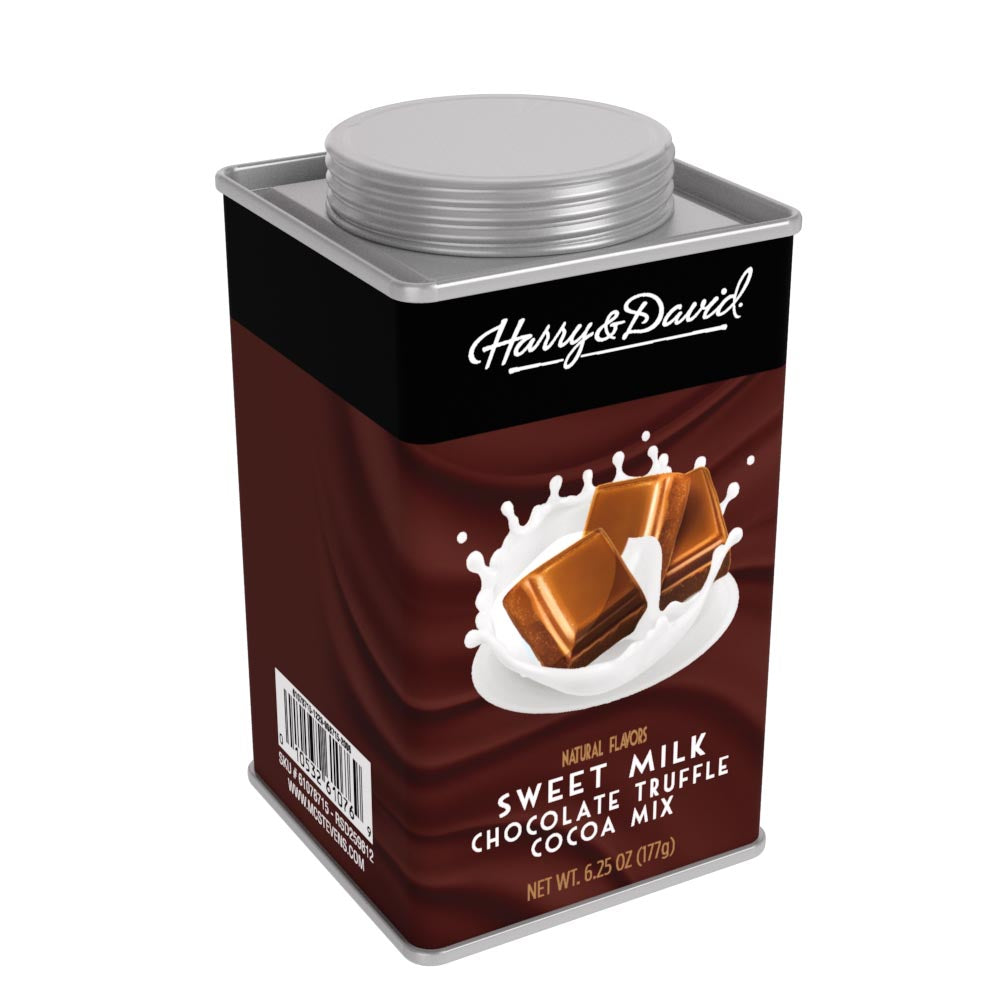 Harry & David® Truffle Cocoa - Sweet Milk Chocolate (6.25oz Square Tin)