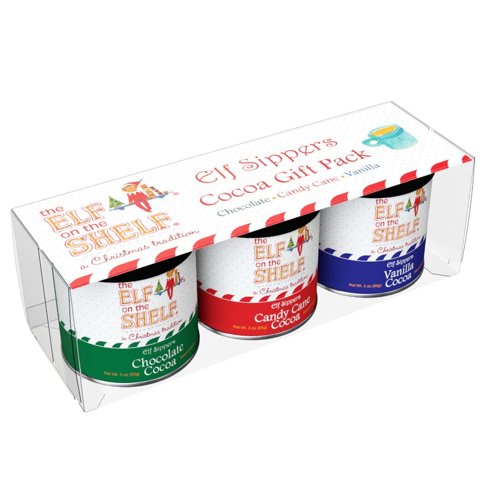 Elf On The Shelf® Elf Sippers Hot Cocoa Gift Set (Three 3oz Round Tins)