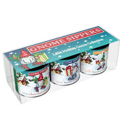 Gnome Sippers Cocoa Gift Set (Three 3oz Round Tins)