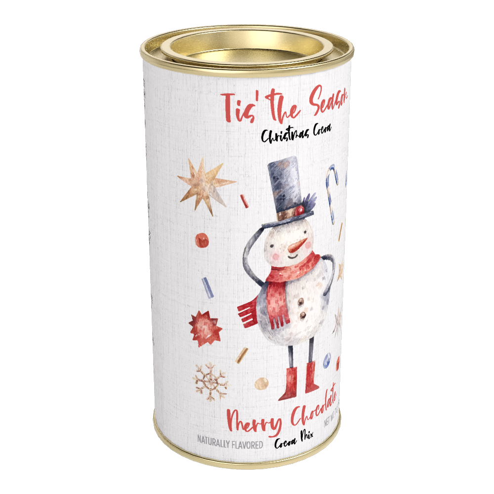 Tis' the Season Merry Chocolate Cocoa (7oz Round Tin)