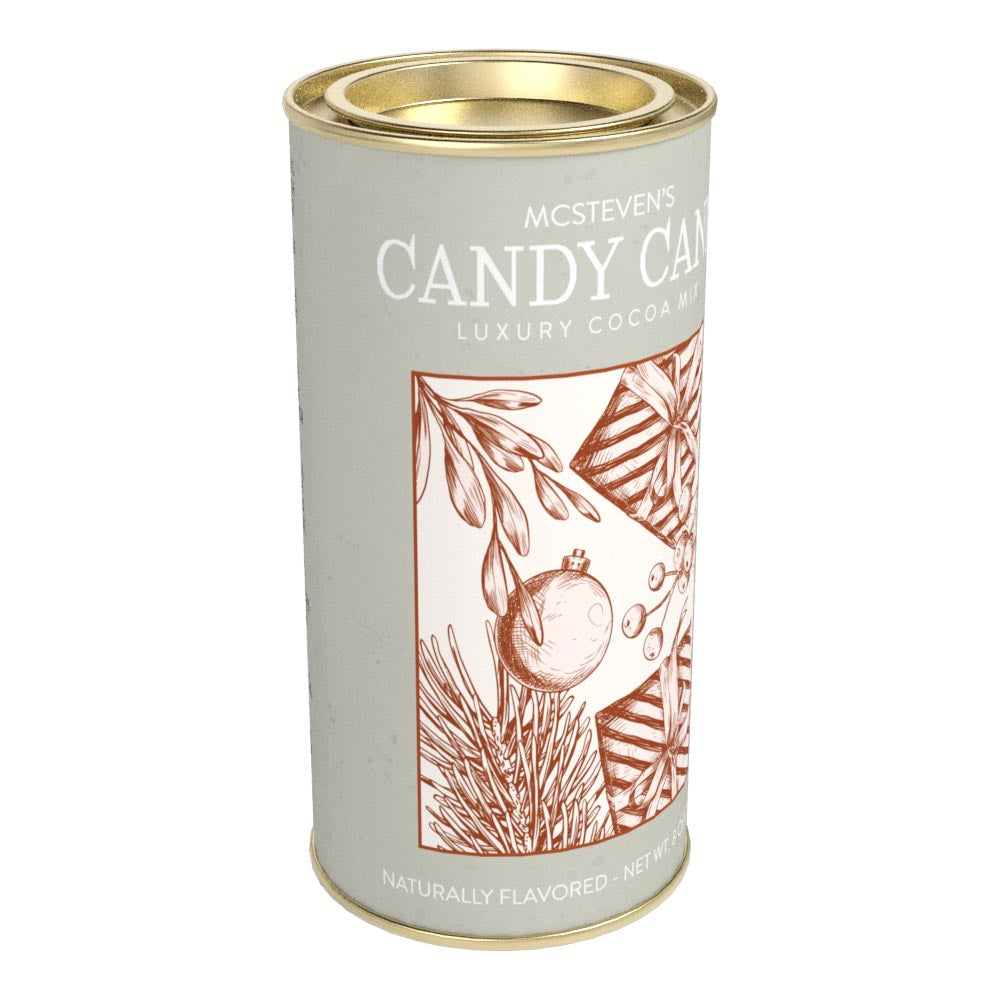 Luxury Candy Cane Hot Cocoa (7oz Round Tin)