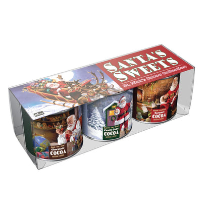 Ralph McDonald's Santa Sweets Cocoa Gift Set (Three 3oz Round Tins)