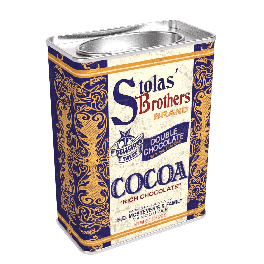 Stolas' Brothers Chocolate Cocoa (8oz Rectangle Tin)