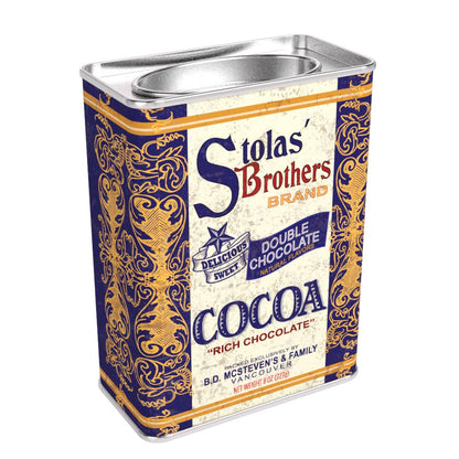 Stolas' Brothers Chocolate Cocoa (8oz Rectangle Tin)