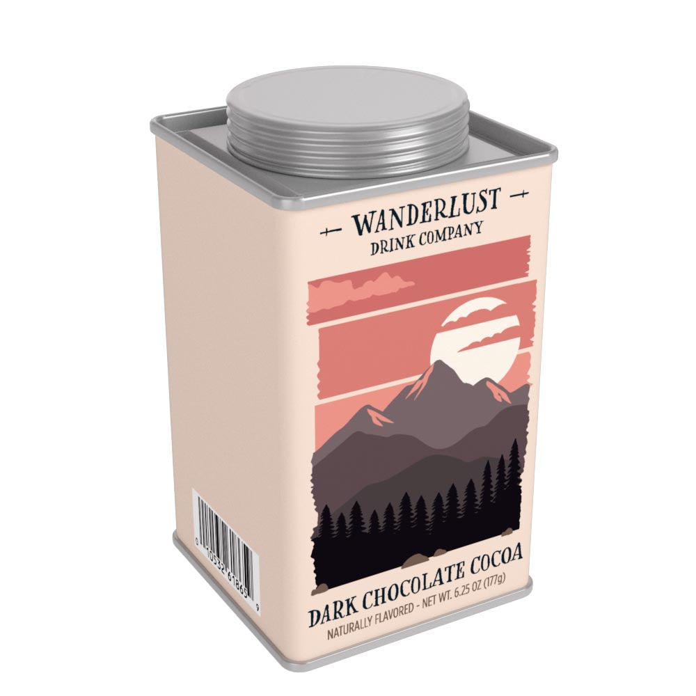 Wanderlust Dark Chocolate Cocoa (6.25oz Square Tin)