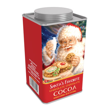 Dona Gelsinger® Santa's Favorite Chocolate Chocolate Cocoa (12oz Square Tin)