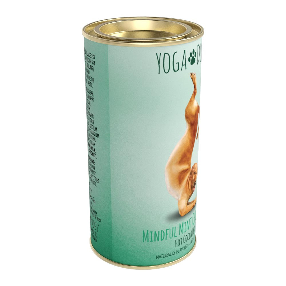 Yoga Dogs® Mindful Mint Chocolate Cocoa (7oz Round Tin)