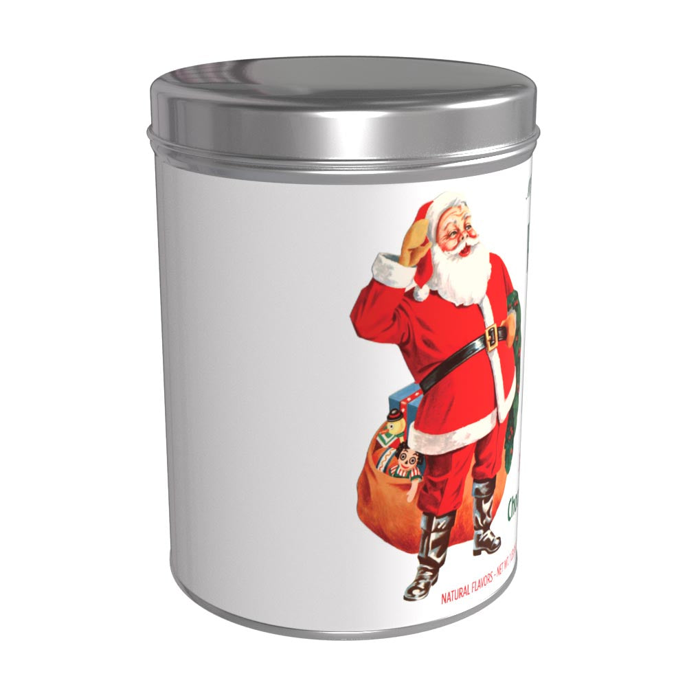 Vintage Santa Ho Ho Ho! Jolly Chocolate Cocoa (16oz Round Tin)