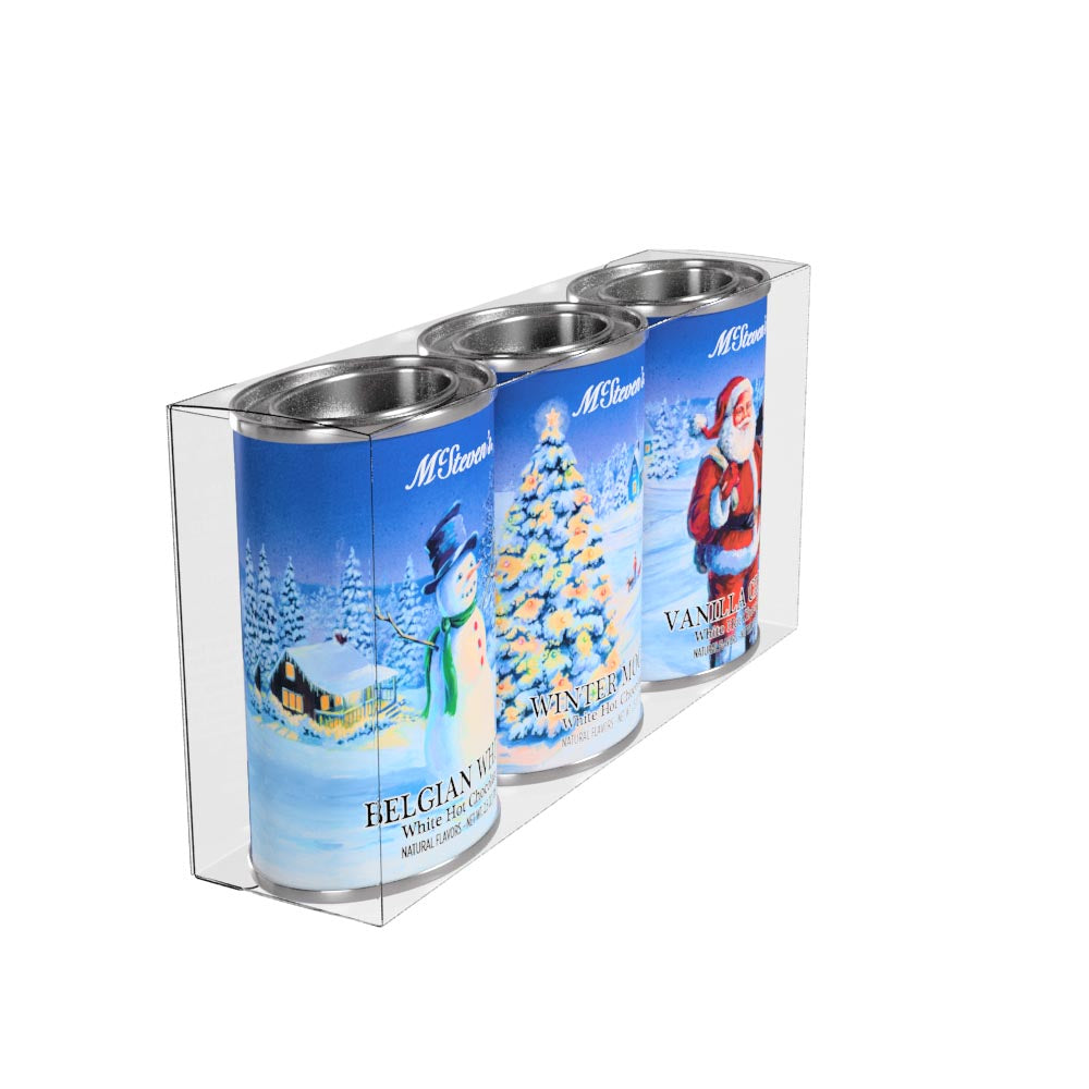 McSteven's White Christmas Hot Chocolate Gift Set (Three 2.5oz Tins)