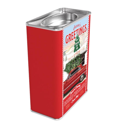 Season’s Greetings Red Car Double Chocolate Cocoa (8oz Rectangular Tin)