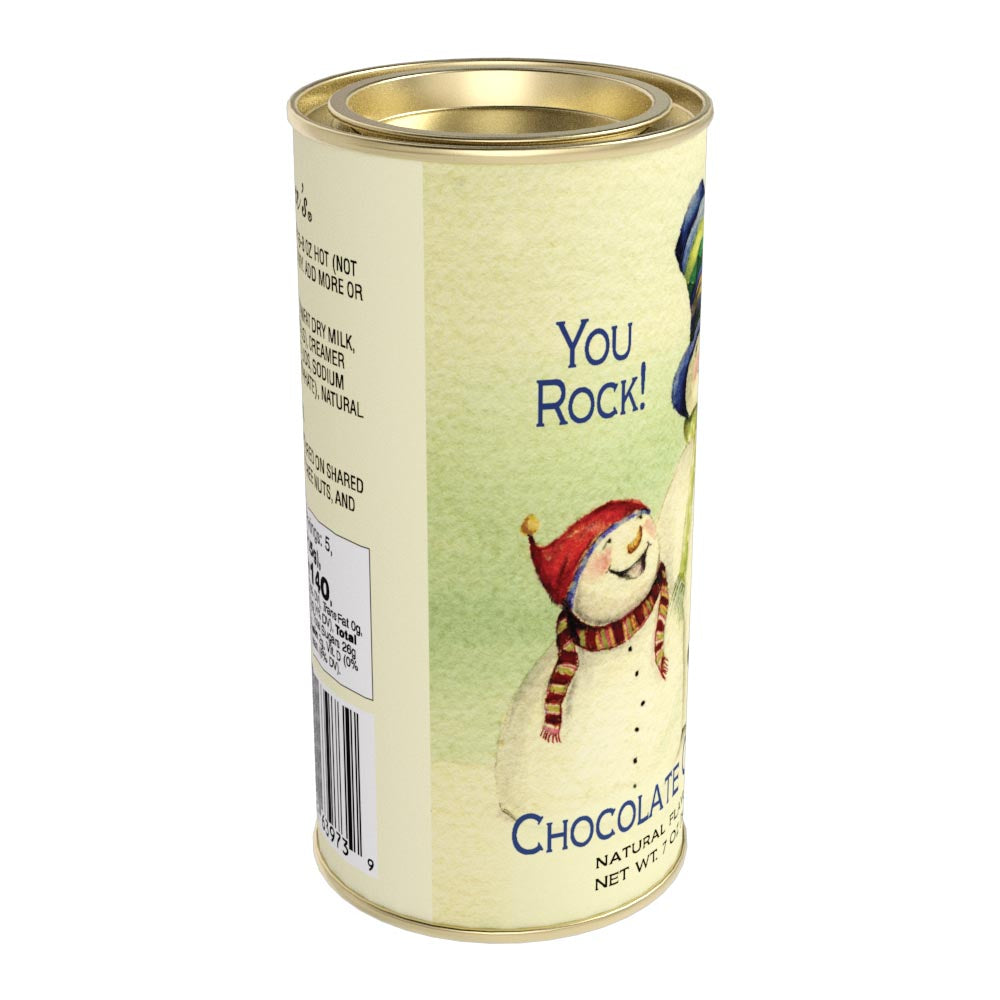 Snow Family "You Rock!" Chocolate Cocoa (7 oz Round Tin)