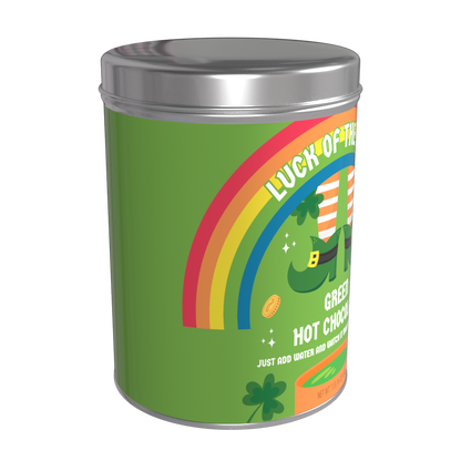 McSteven's Luck of the Irish Colorful Green Hot Chocolate (16oz Round Tin)