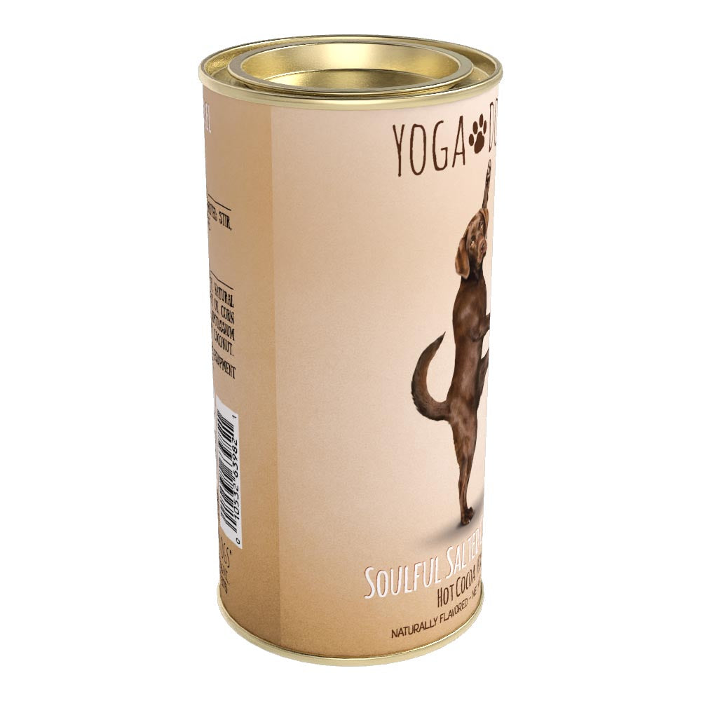 Yoga Dogs® Soulful Salted Caramel Cocoa (7oz Round Tin)