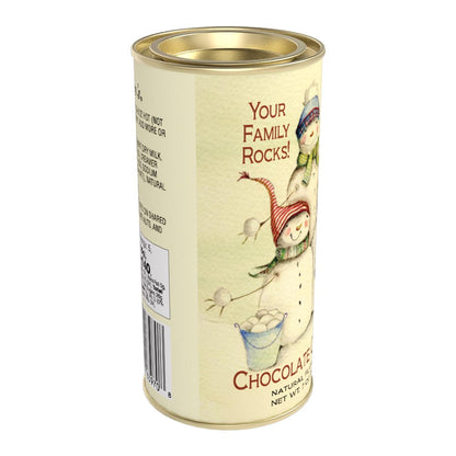 Snow Family "Your Family Rocks!" Chocolate Cocoa (7 oz Round Tin)