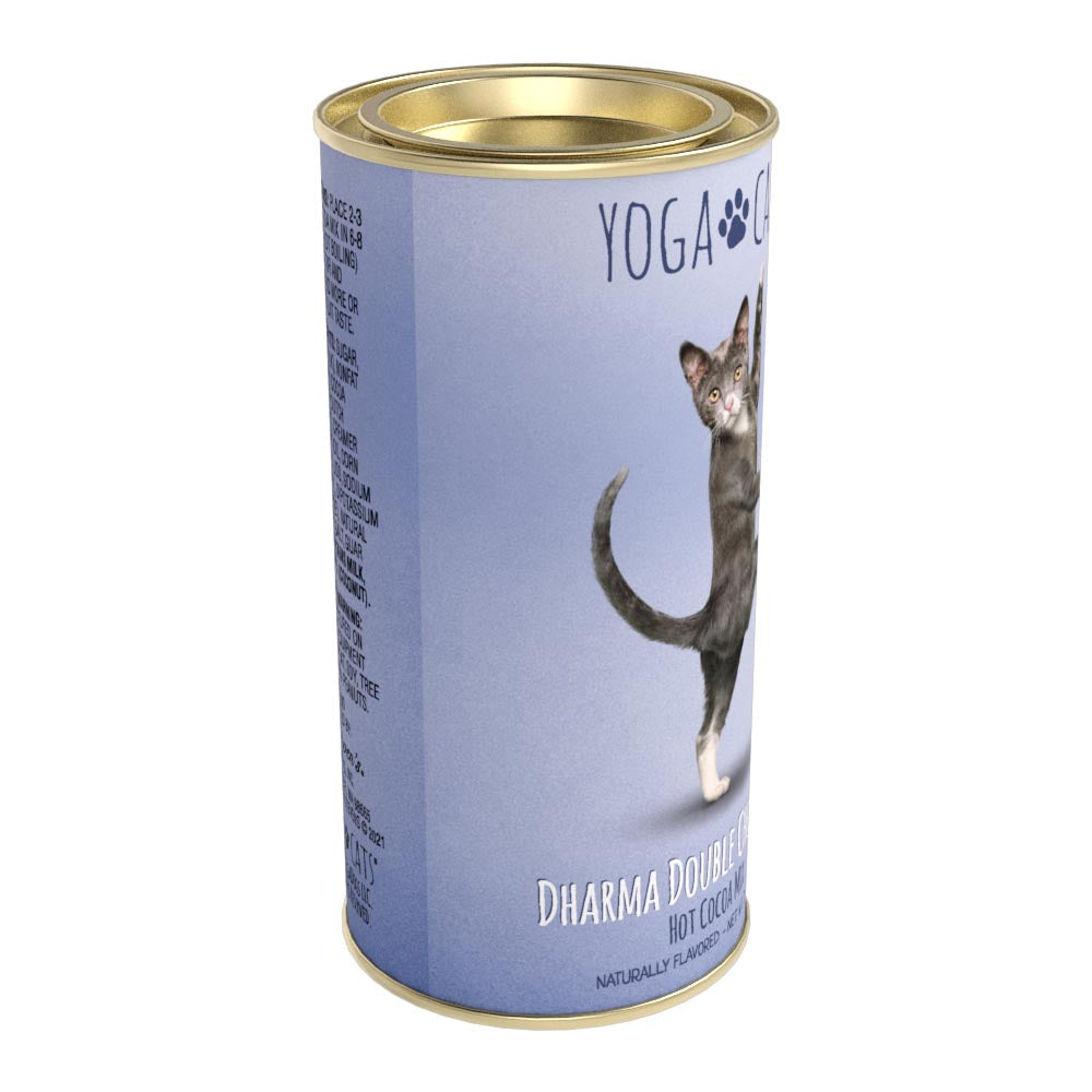 Yoga Cats® Dharma Double Chocolate Cocoa (7oz Round Tin)