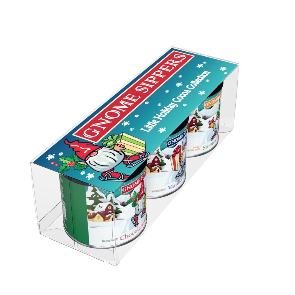 Gnome Sippers Cocoa Gift Set (Three 3oz Round Tins)