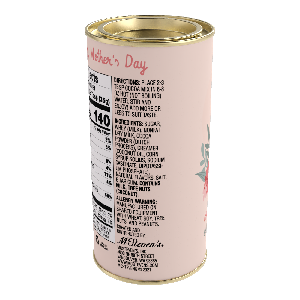 Happy Mother's Day Double Chocolate Cocoa (7oz Round Tin)