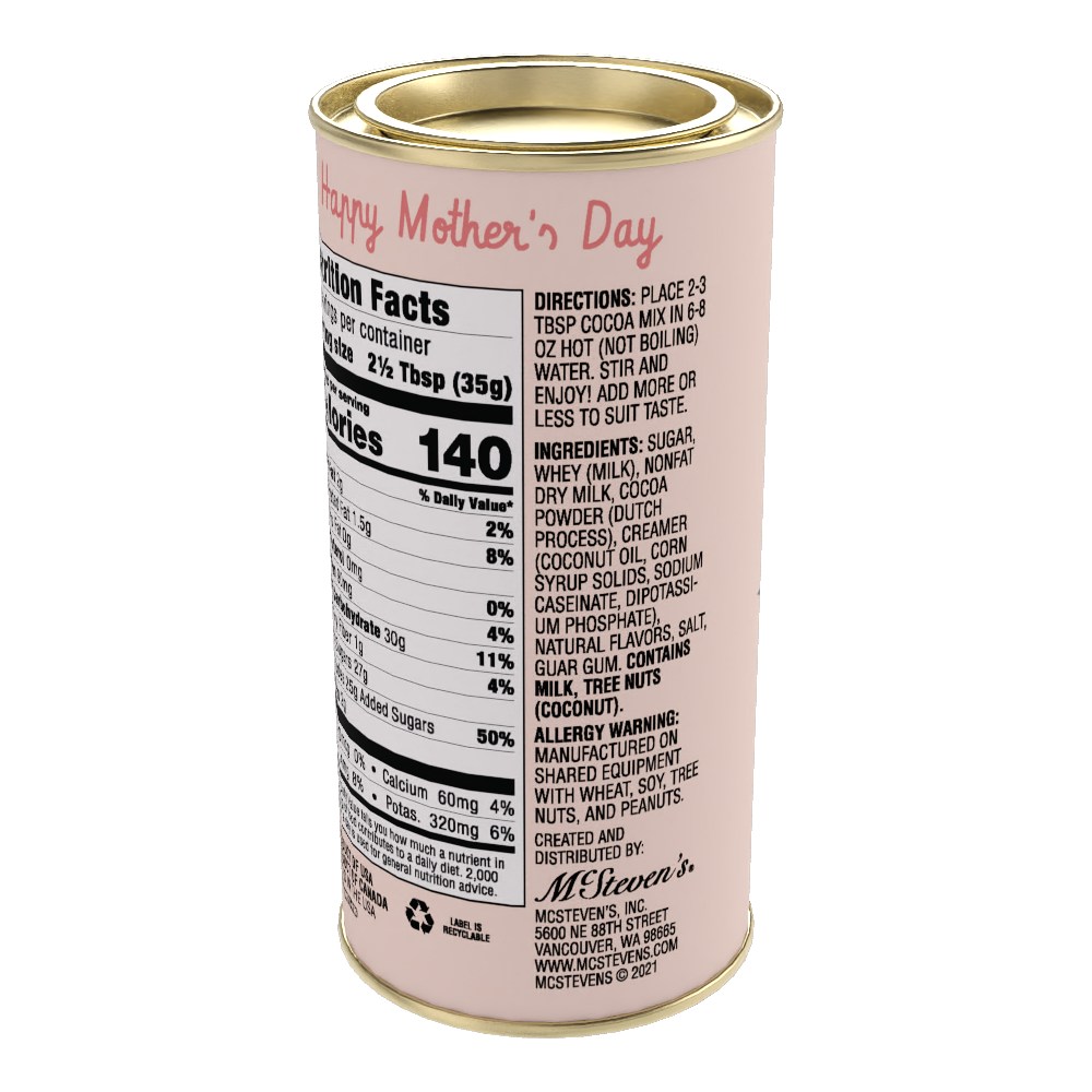 Happy Mother's Day Double Chocolate Cocoa (7oz Round Tin)