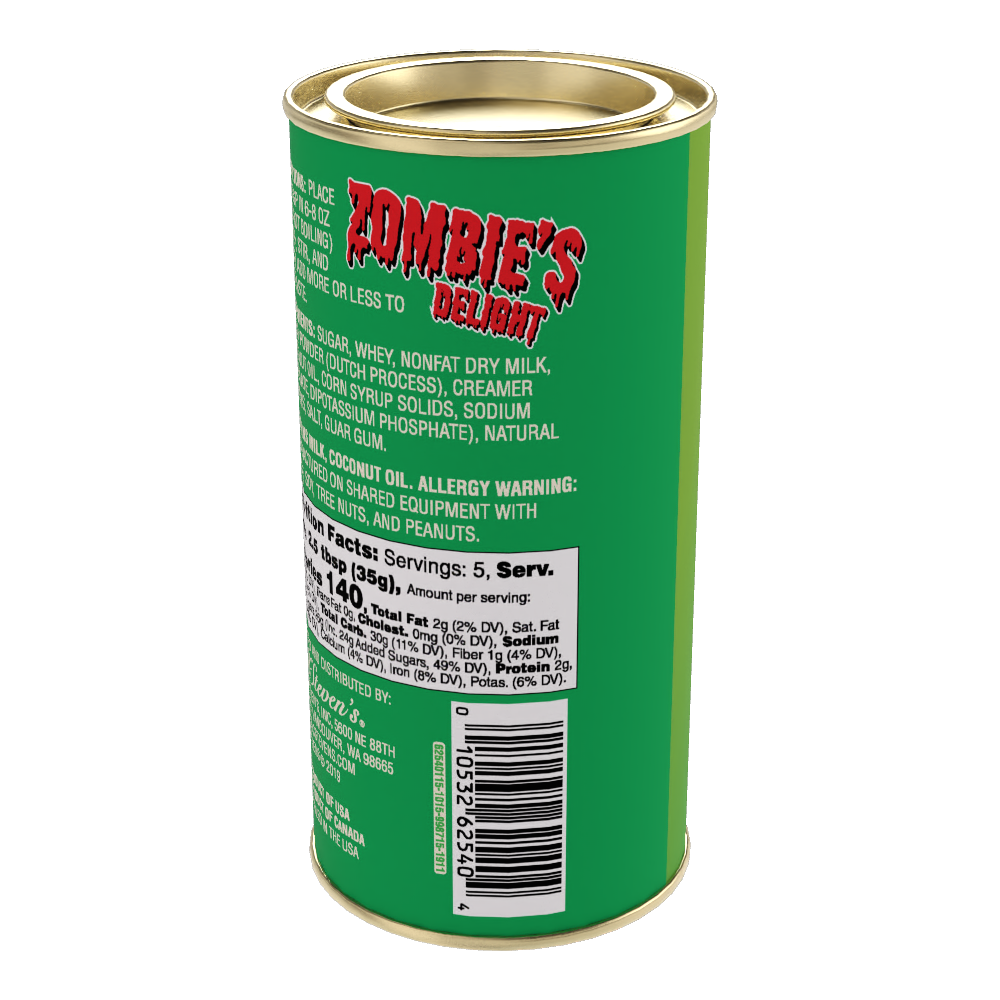 Zombie's Delight Undead Double Chocolate Cocoa (7 oz Round Tin)