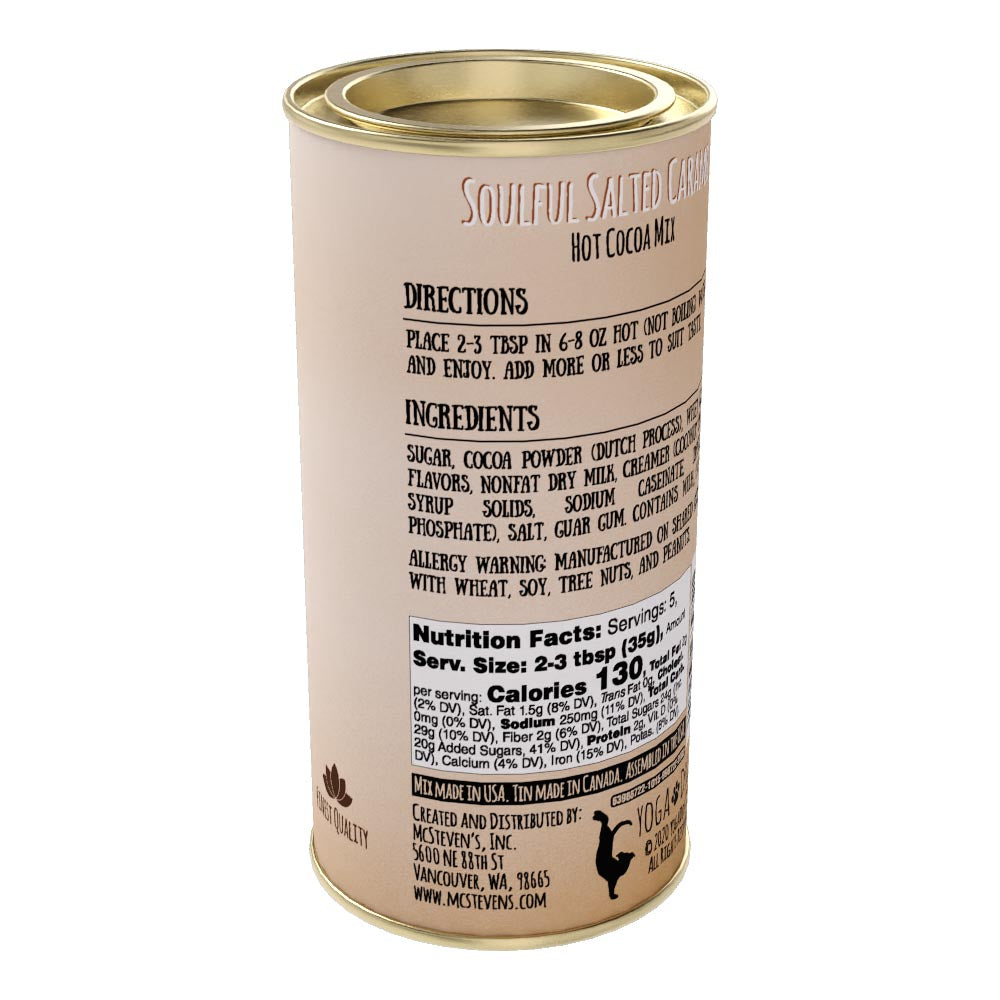 Yoga Dogs® Soulful Salted Caramel Cocoa (7oz Round Tin)