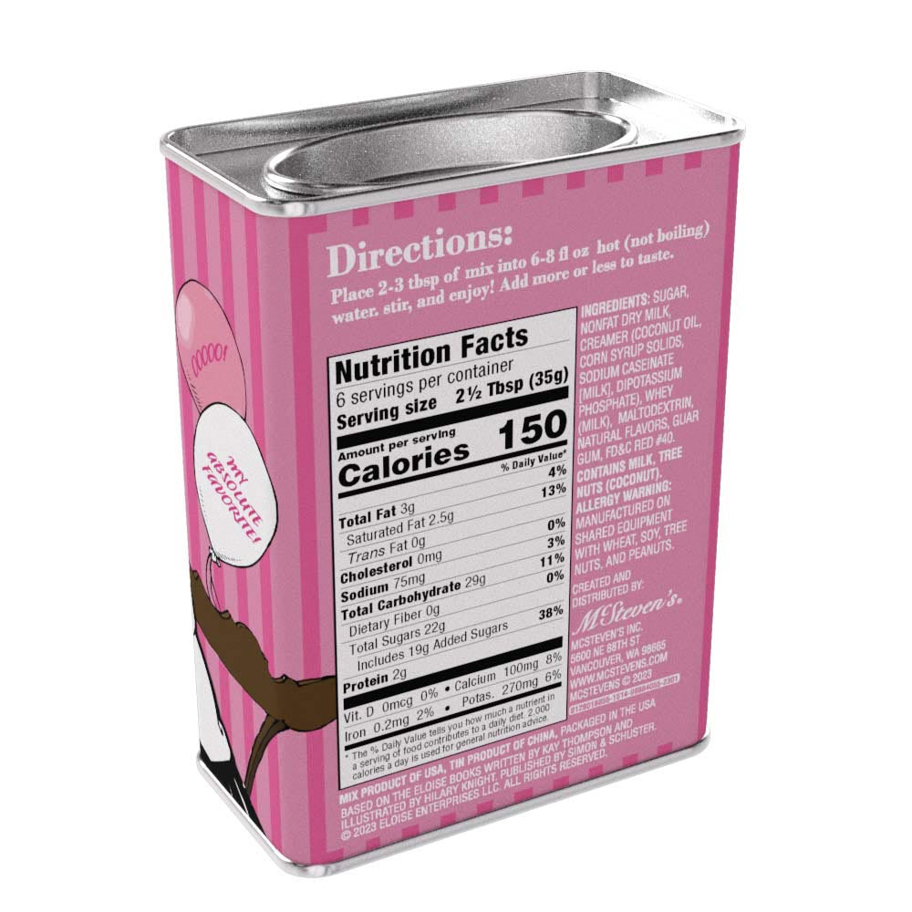 Eloise™ & Weenie Pink Hot Chocolate (8oz Rectangle Tin)