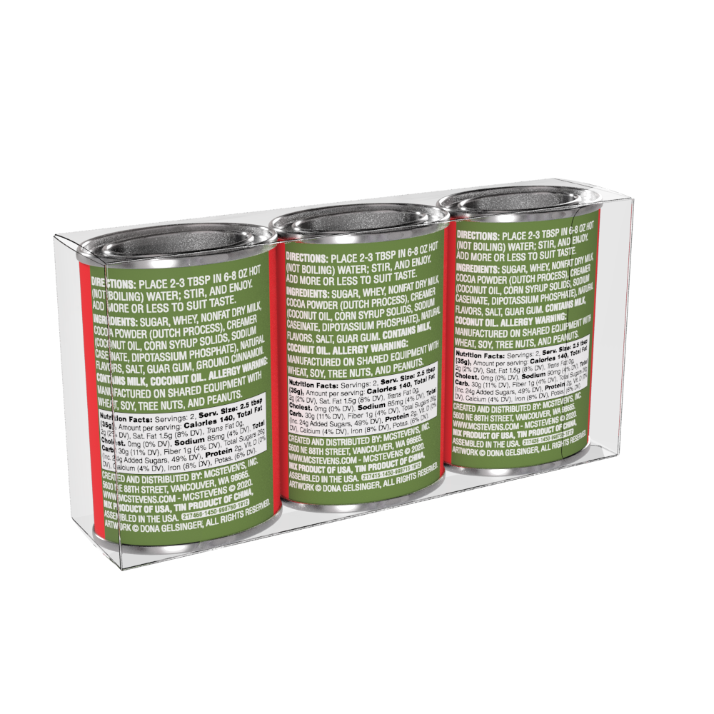 Dona Gelsinger® Santa Cocoa Gift Set (Three 2.5oz Tins)