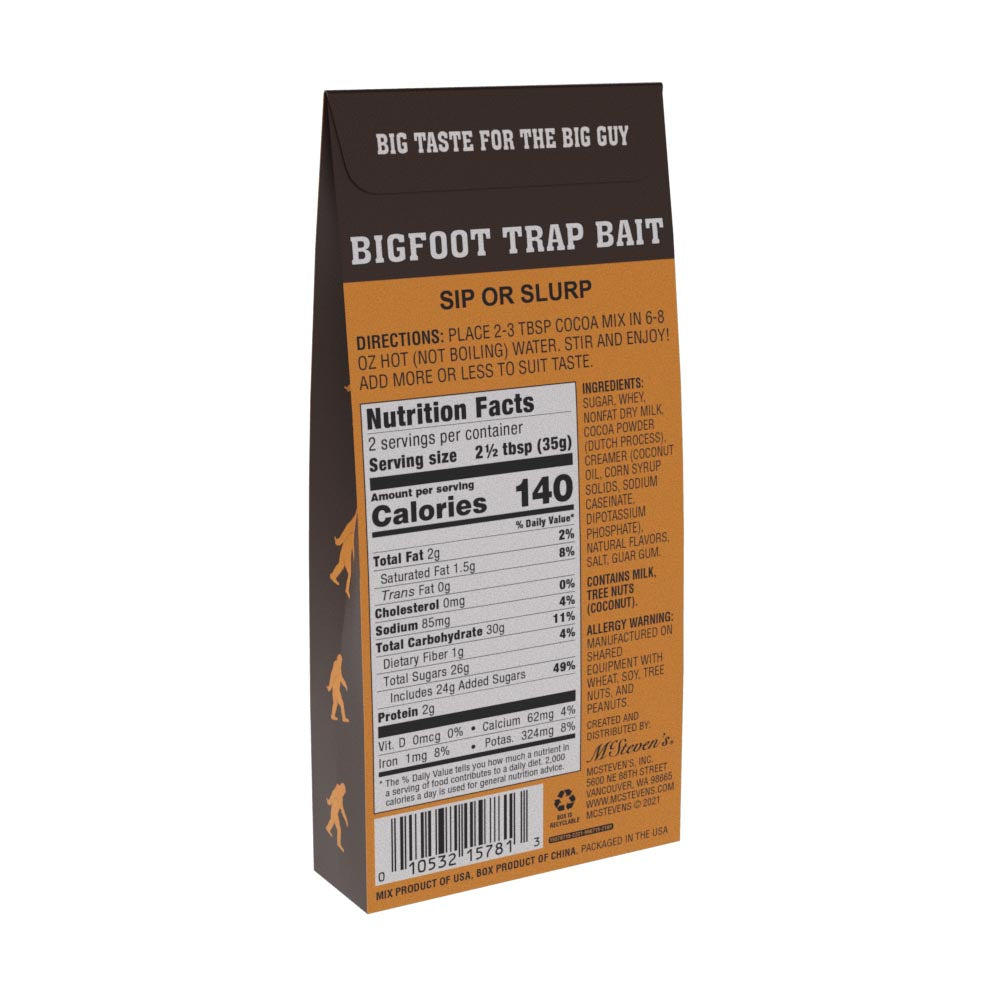 Bigfoot Trap Bait Chocolate Soup (2.5oz Tent Box)