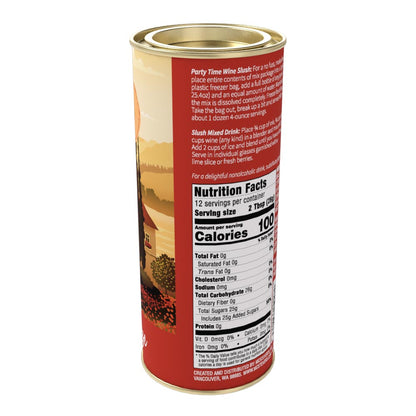 McSteven's Red or White Wine Slush - Peach Mango (12oz Round Tin)