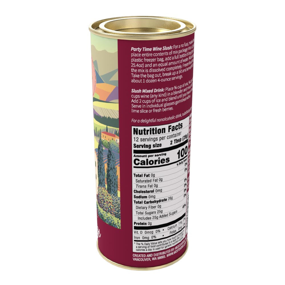 McSteven's Red or White Wine Slush - Original Blend (12oz Round Tin)