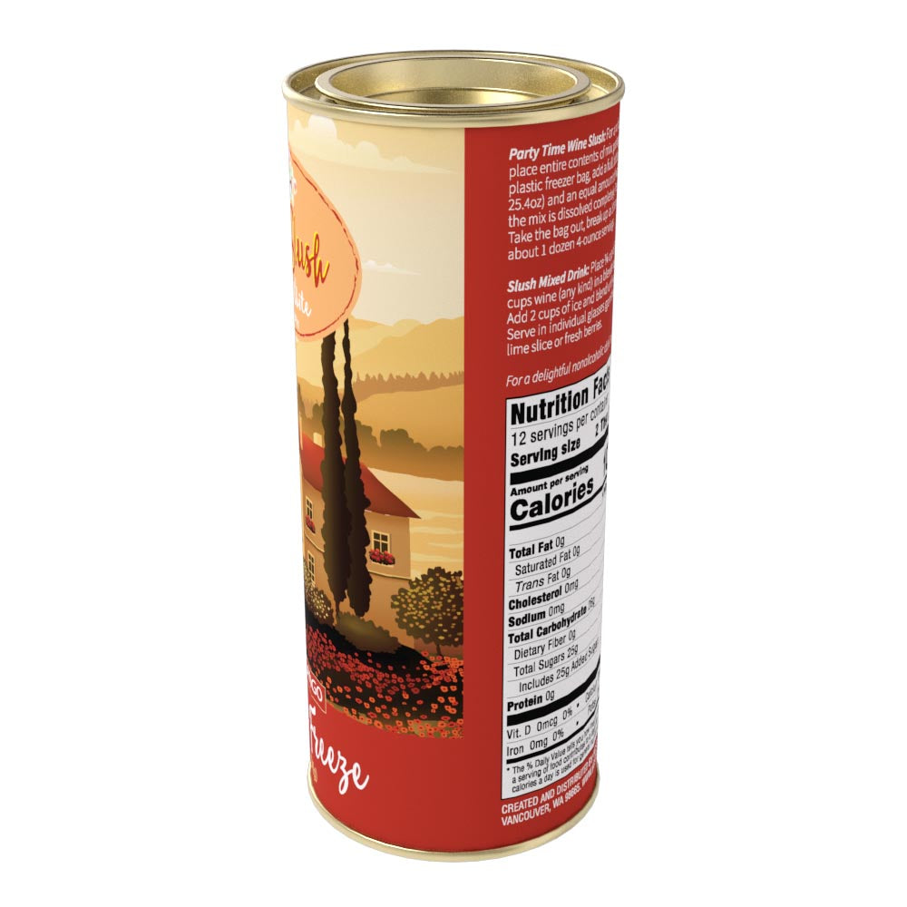 McSteven's Red or White Wine Slush - Peach Mango (12oz Round Tin)