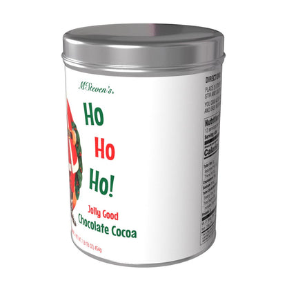 Vintage Santa Ho Ho Ho! Jolly Chocolate Cocoa (16oz Round Tin)