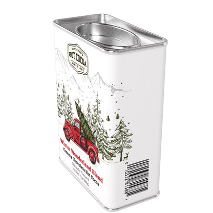 Winter Warmer Wonderland Red Pickup Hot Cocoa (8oz Rectangle Tin)