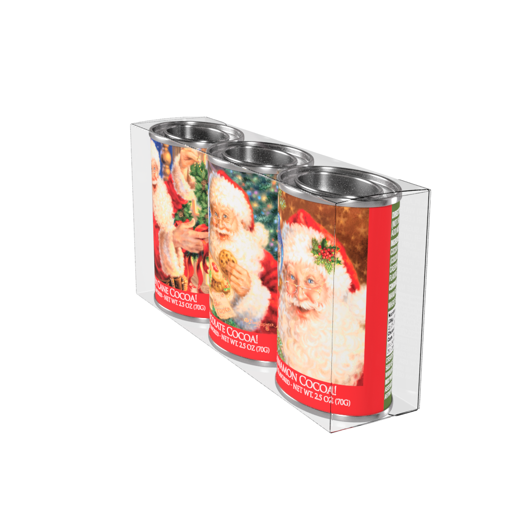 Dona Gelsinger® Santa Cocoa Gift Set (Three 2.5oz Tins)