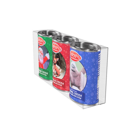 Rudolph The Red-Nosed Reindeer© NEW Cocoa Gift Set (Three 2.5oz Oval Tins)