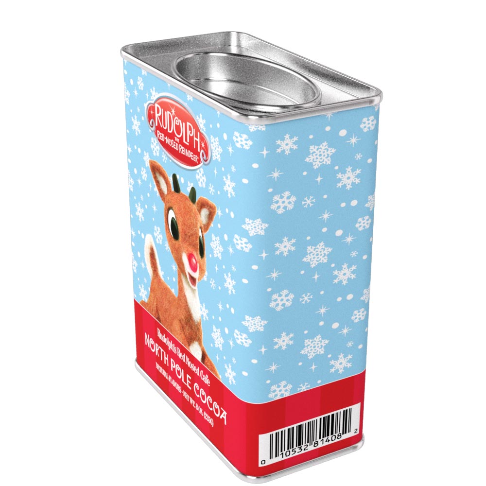 Rudolph The Red-Nosed Reindeer© Rudolph's North Pole Chocolate Cocoa (8oz Rectangle Tin)