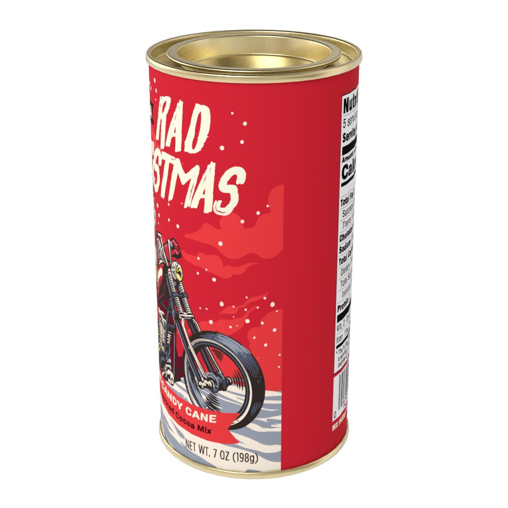 Rad Christmas Cruisin Candy Cane Cocoa (7oz Round Tin)